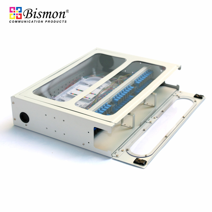 48 Core 2U Rack mount drawer fiber optic (SC-Complete set) อุปกรณ์ครบพร้อมใช้งาน